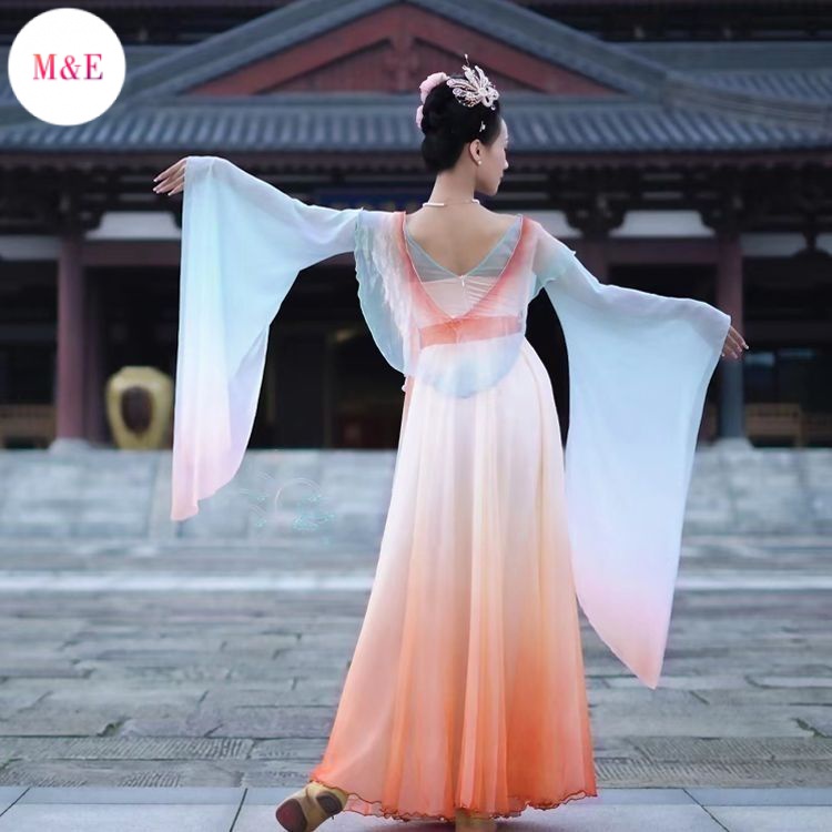 M &amp; E Đầm Khiêu Vũ Gạc Cổ Điển Xia Hui Phong Cách Thần Tiên Thanh Lịch Rhyme 2023 Mới