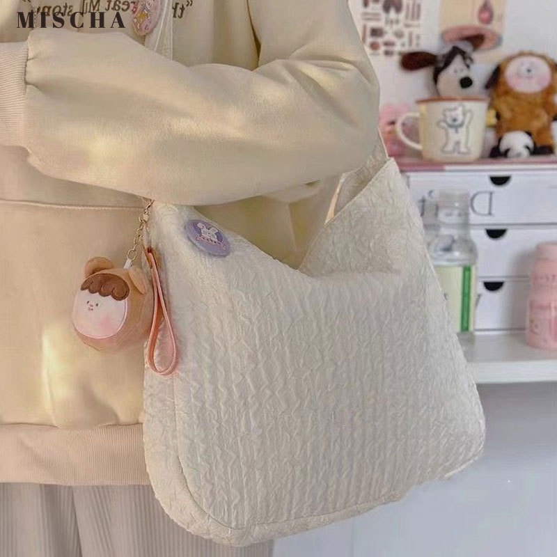 MISCHA Túi Đeo Chéo Một Bên Vai Sức Chứa Lớn Hệ Thống Ngày Tươi Mới Đơn Giản Cho Nữ