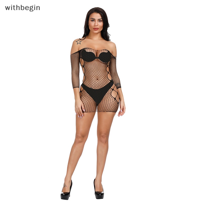 Đầm Ngủ Lưới Xuyên Thấu Quyến Rũ Plus Size Cho Nữ