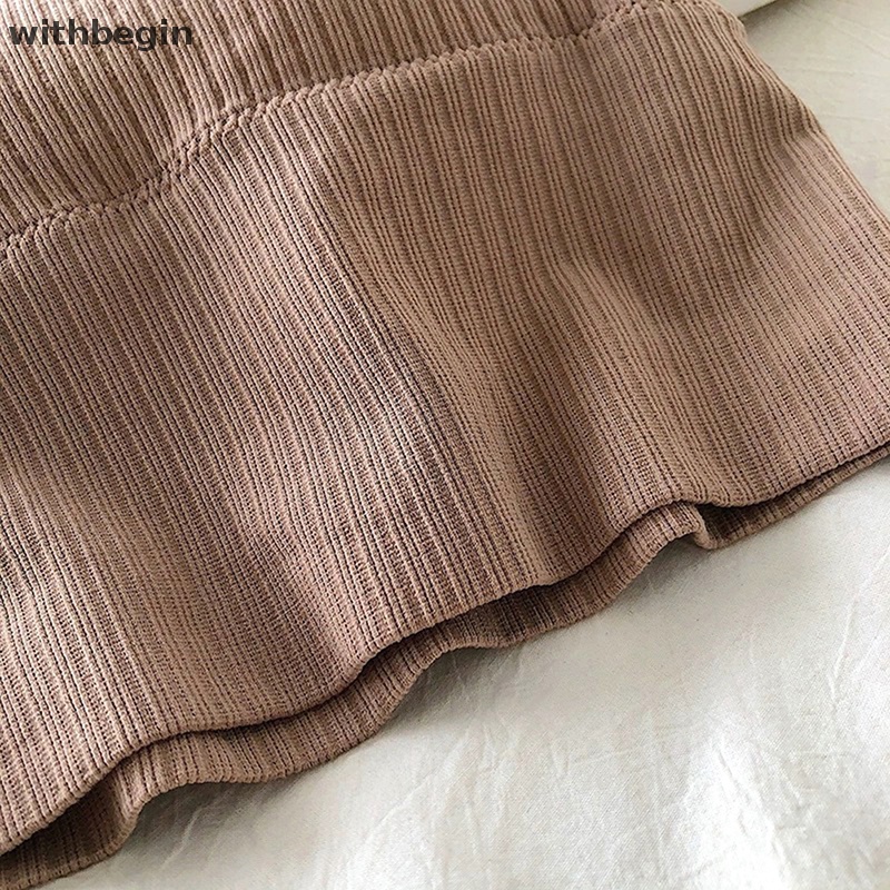 Áo Croptop Hai Dây Không Đường May Dáng Chữ U Thời Trang Cho Bạn Gái