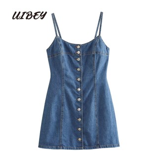 Uibey Đầm Cowboy Tự Phục Vụ Gợi Cảm 7640