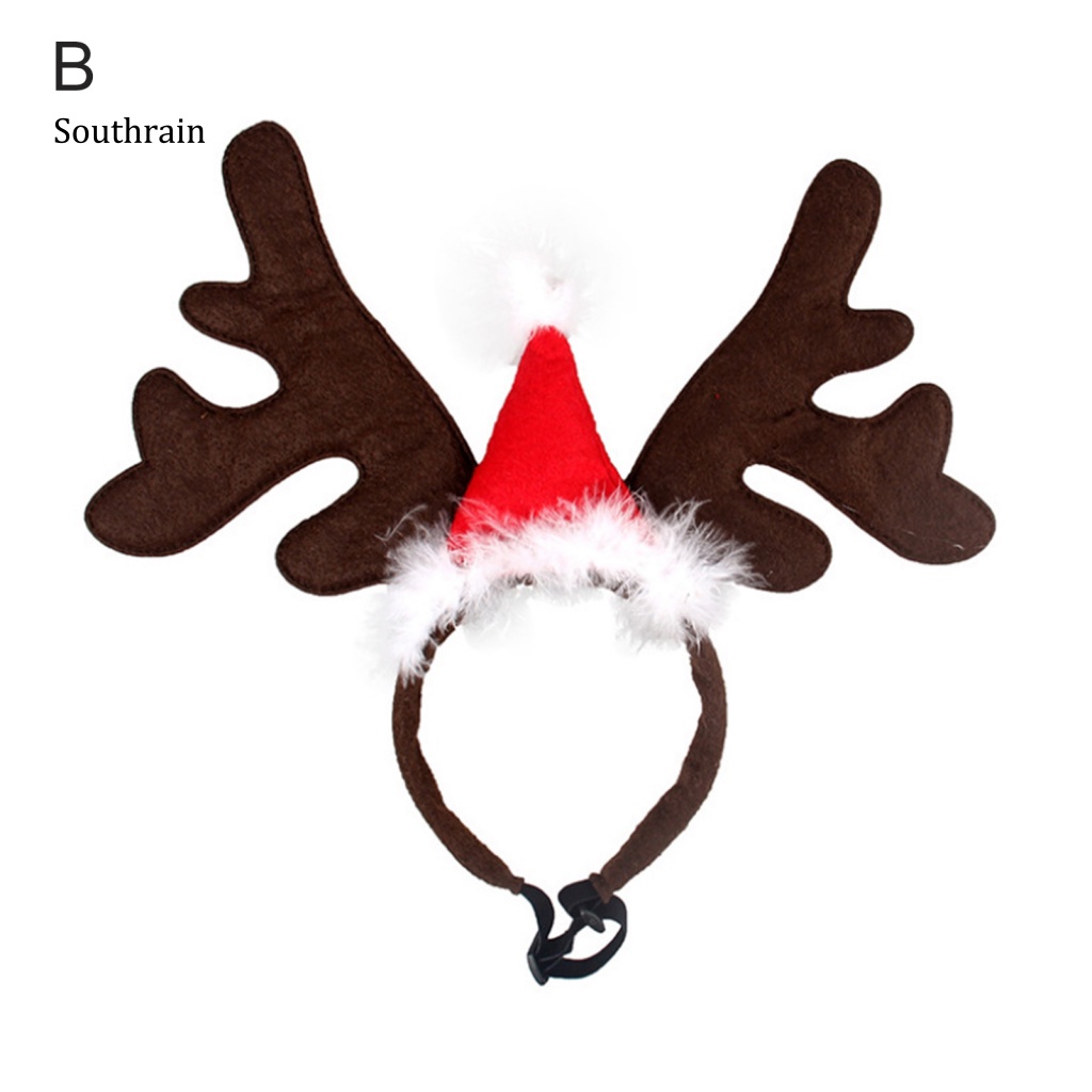 Băng Đô Cài Tóc Hình Sừng Hươu Có Thể Điều Chỉnh Cho Thú Cưng