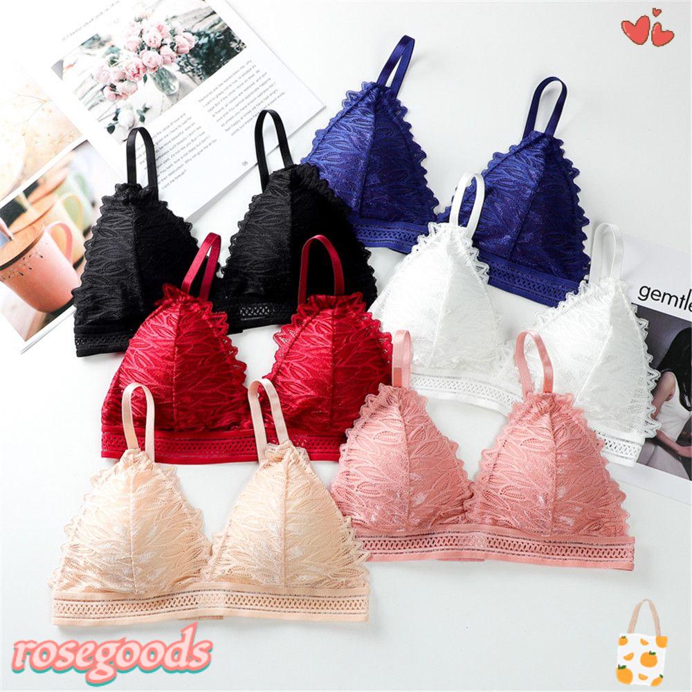 Áo Lót Thể Thao Nâng Ngực Phối Ren Hoa Hồng Quyến Rũ