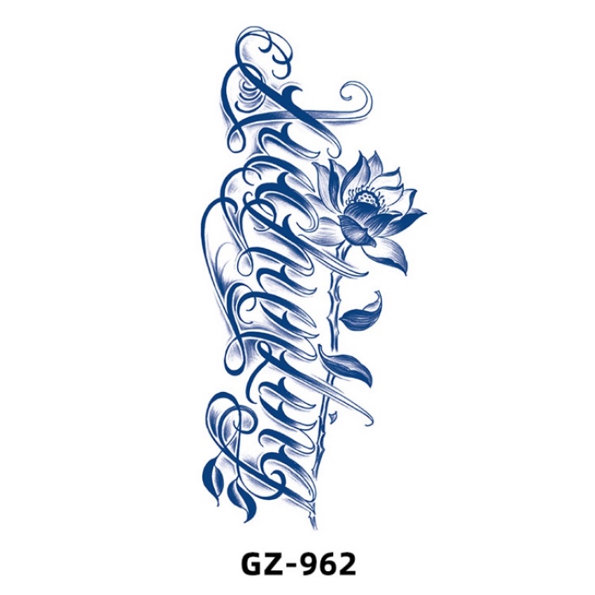 1 Hình Xăm Dán Tạm Thời Chống Nước Bán Vĩnh Viễn Trang Trí Nghệ Thuật Cơ Thể Cho Nam Và Nữ