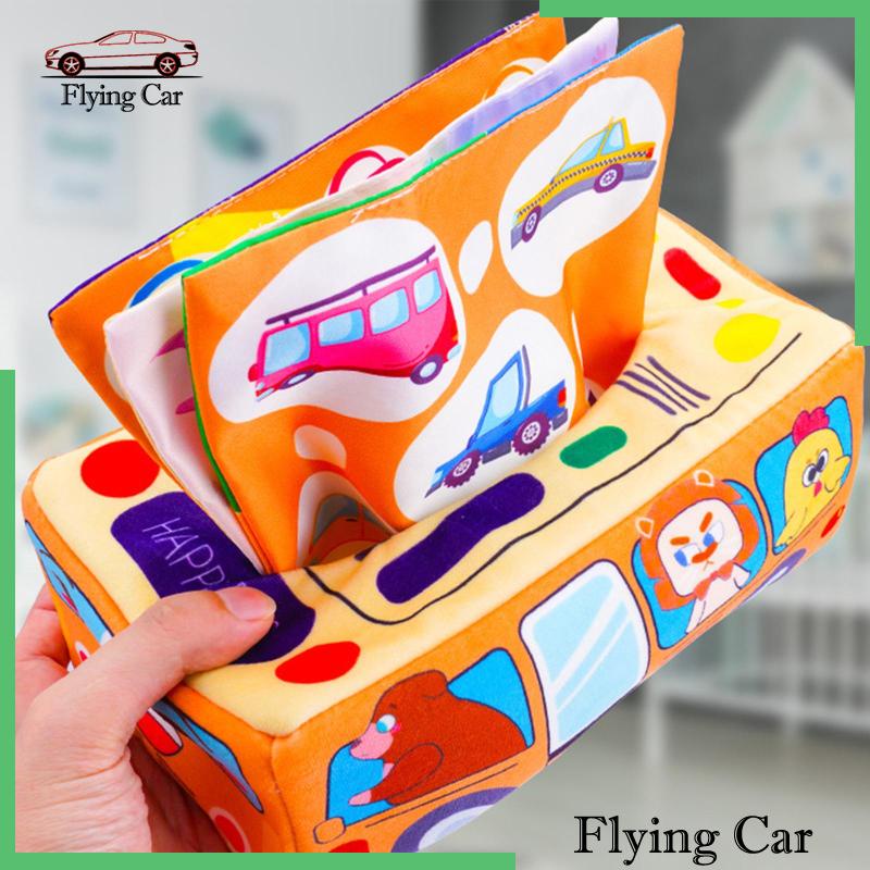 [Lzdjfmy2] Hộp Khăn Giấy Cảm Biến Đồ Chơi Giáo Dục Kỹ Năng Montessori Cho Bé