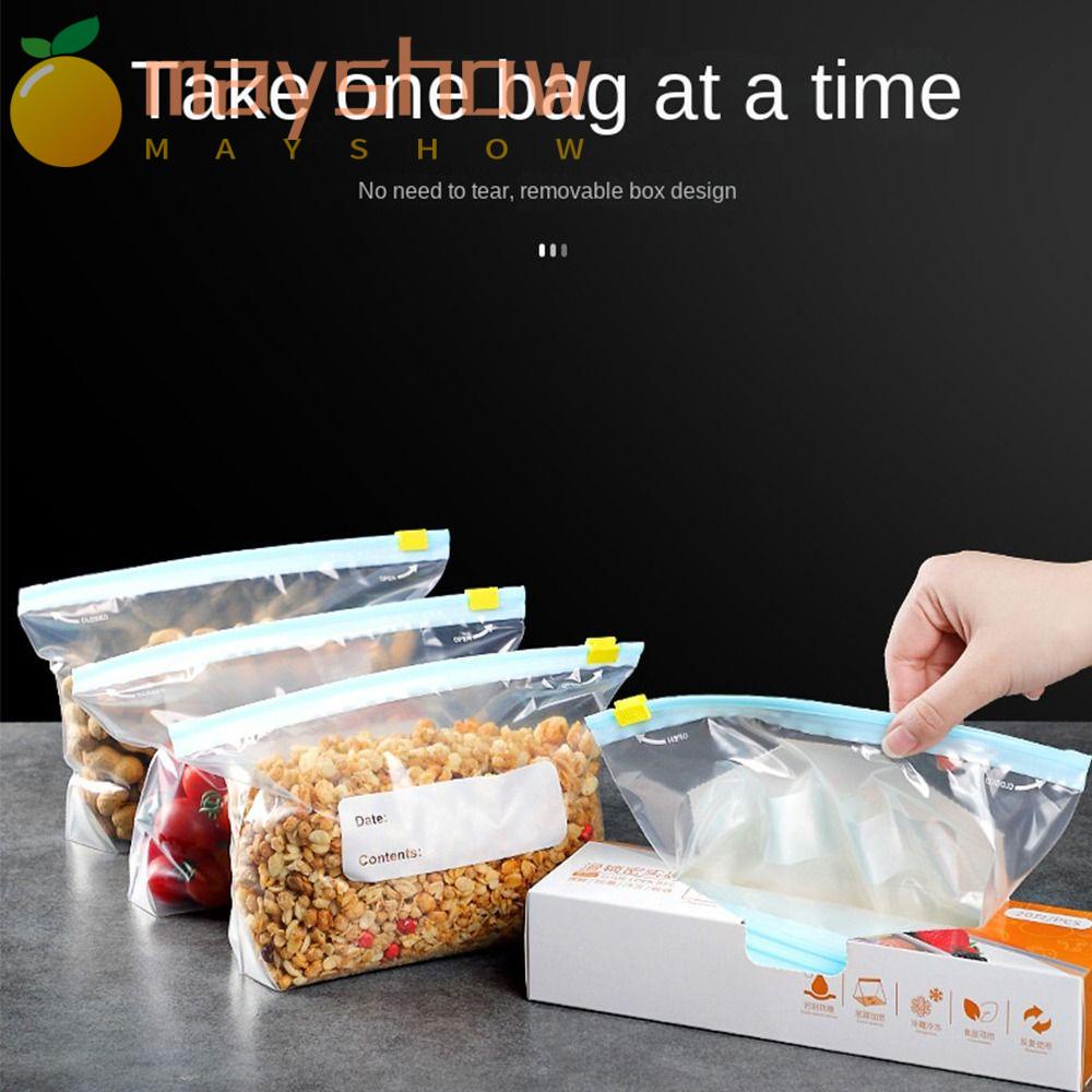 Set 25 / 20 / 15 Túi Zip Nhựa Đựng Thực Phẩm Có Thể Tái Sử Dụng