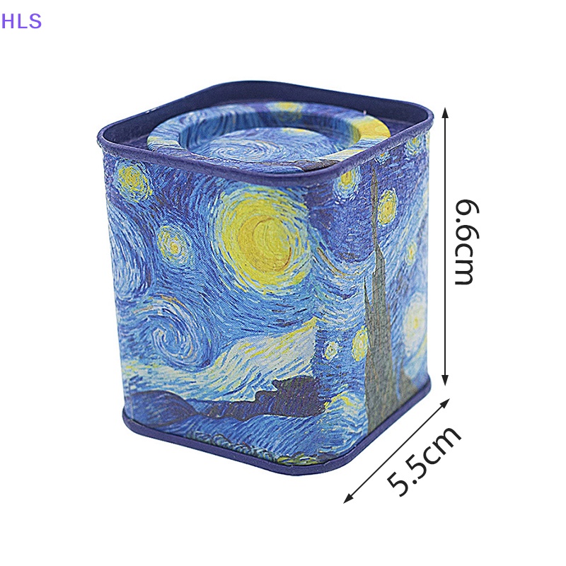 Hộp Thiếc Vuông Rỗng Đựng Đồ Thủ Công Phong Cách Retro