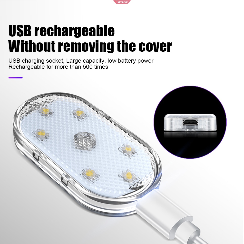 Đèn led Đọc Sách Cảm Ứng Sạc usb Đa Năng Cho Xe Hơi