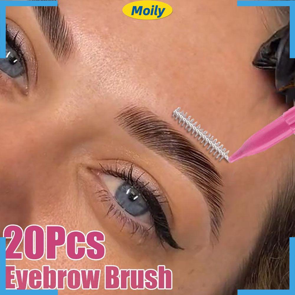 Set 20 Cọ Chuốt Lông Mày Mini Sử Dụng Một Lần Tiện Lợi
