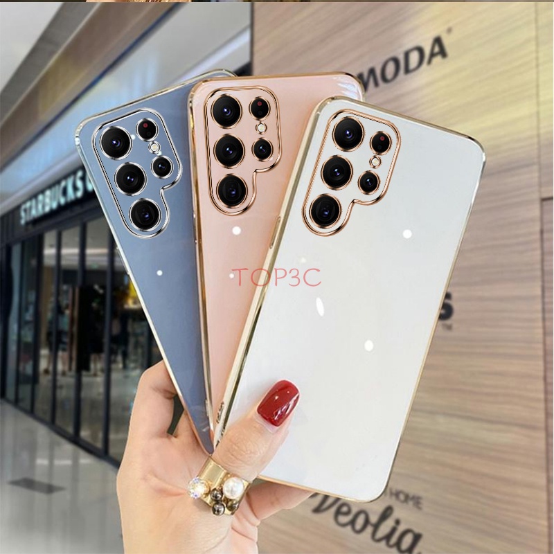 Ốp lưng S23 Ultra Ốp Điện Thoại Viền Thẳng Thời Trang Cho Samsung S23 ultra / S23 Plus / S22 ultra / S21 ultra / S23 ZB