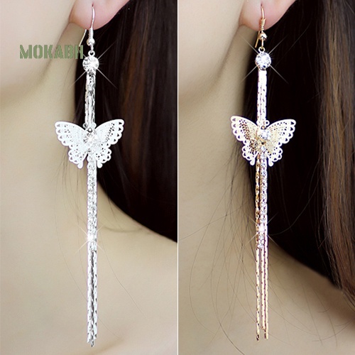 Bông Tai DạNg DàI HìNh BướM ĐíNh Đá Xinh XắN