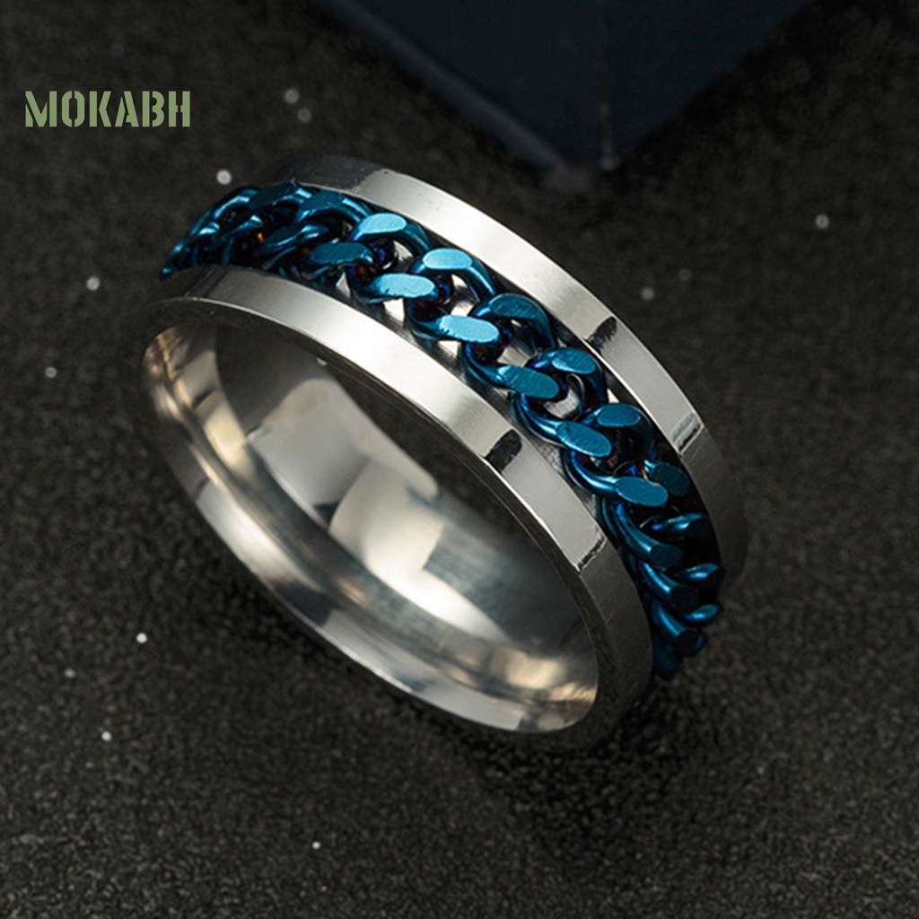 (Hot) Nhẫn DạNg Dây XíCh BằNg ThéP Không Gỉ