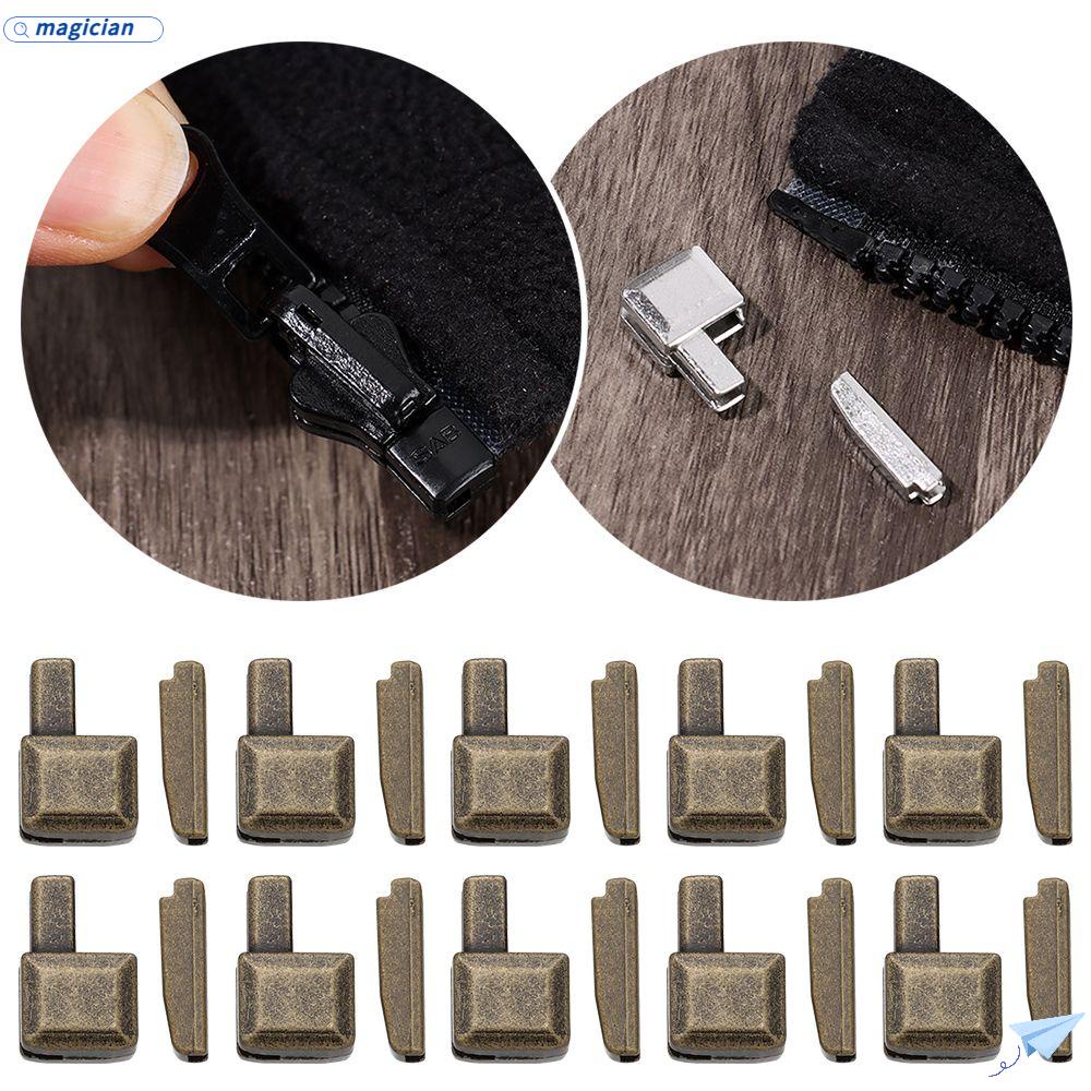 Set 10 Nút Khóa Kéo Bằng Kim Loại Chuyên Dụng Cho Thợ May