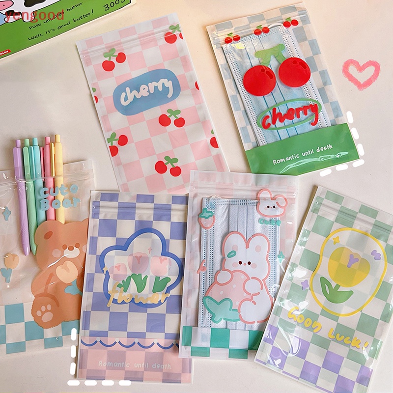 Set 10 Túi Zip Đựng Bánh Kẹo Trang Sức Chống Thấm Nước Có Thể Tái Sử Dụng