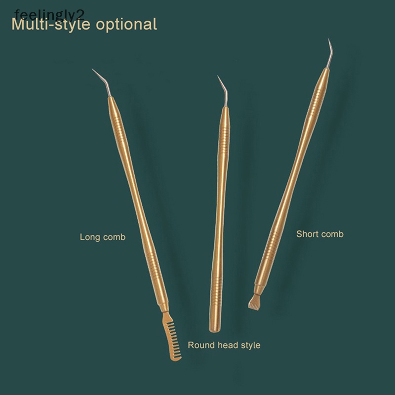 Que Vệ Sinh Lông Mi 2 Trong 1 Bằng Thép Không Gỉ Tiện Dụng