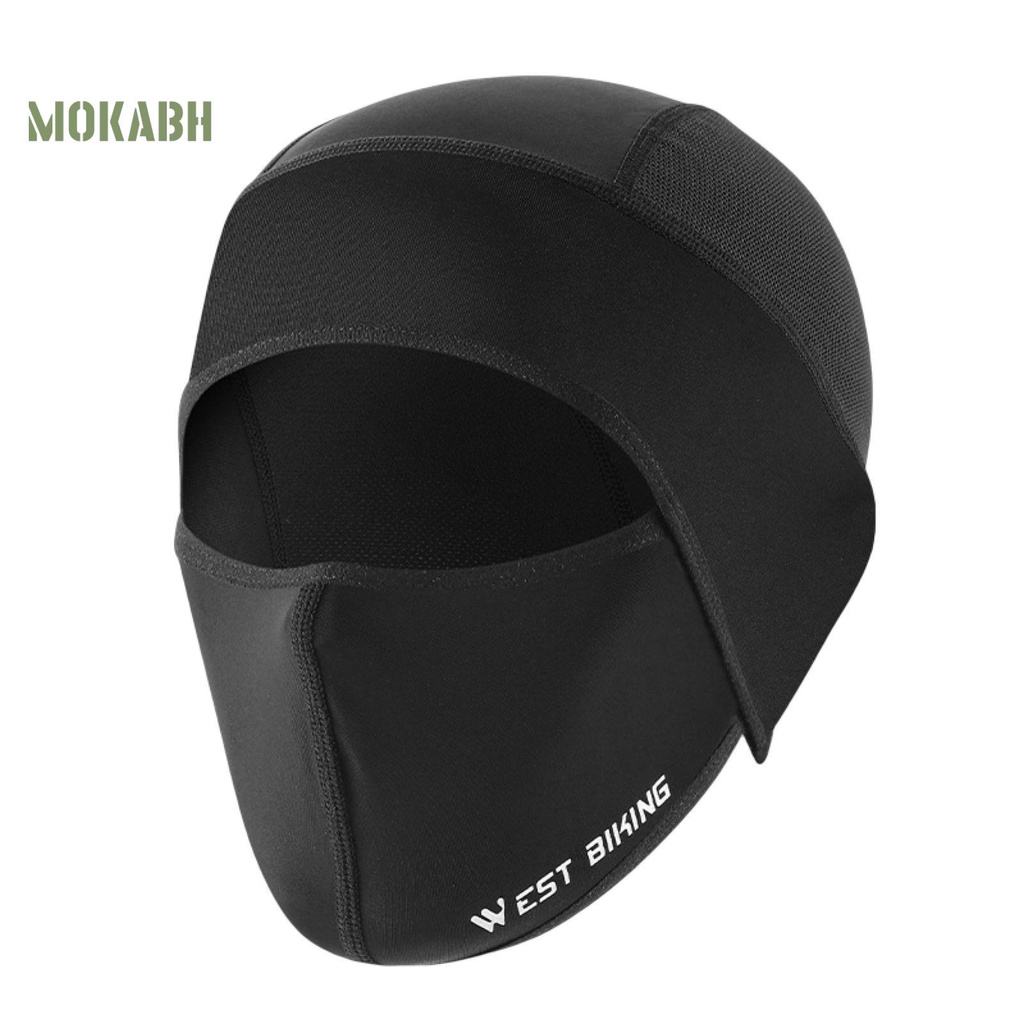 [Mok Abh] Mũ Bảo Hiểm Xe Đạp / Xe Máy Bằng Vải Thun Lạnh Thoáng Khí Thấm Hút Mồ Hôi Nhanh Khô Chống Nắng