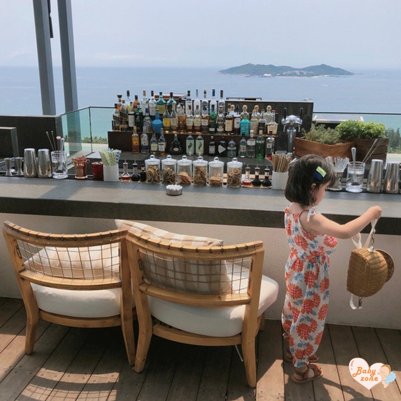 Bộ Áo Hai Dây In Họa Tiết + Quần Xinh Xắn Theo Phong Cách Mùa Hè Dành Cho Bé Gái