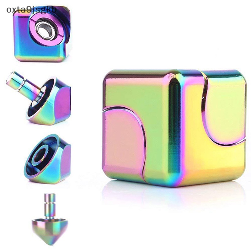 Đầy màu sắc giảm căng thẳng Đồ chơi kim loại tay Spinner im lặng đầu ngón tay Spinner