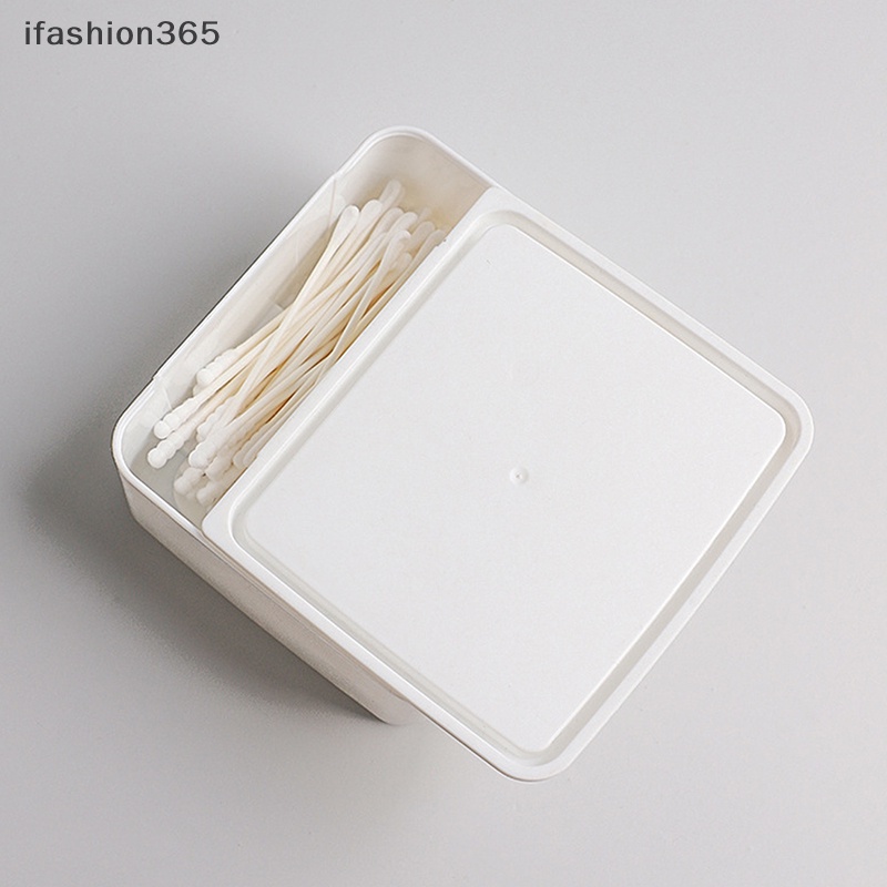Hộp Đựng Tăm Bông / Bông Cotton Phân Loại Dạng Bật Lên Cửa Sổ Đơn Giản Thời Trang ifashion365