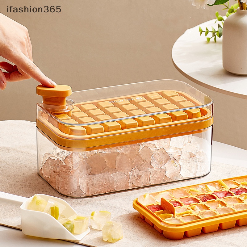 Khuôn Làm Đá 2 Trong 1 Dạng Nhấn Tiện Dụng Chất Lượng Cao