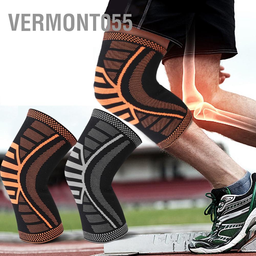 Vermont055 Tấm bảo vệ đầu gối thể thao Bọc hỗ trợ Miếng đệm tập dục Bóng rổ ngoài trời Dây đeo Nẹp