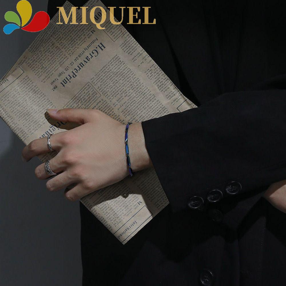 Vòng Đeo Tay Kiểu Dáng Hình Học Phong Cách Hip hop Thời Trang Cho Nam