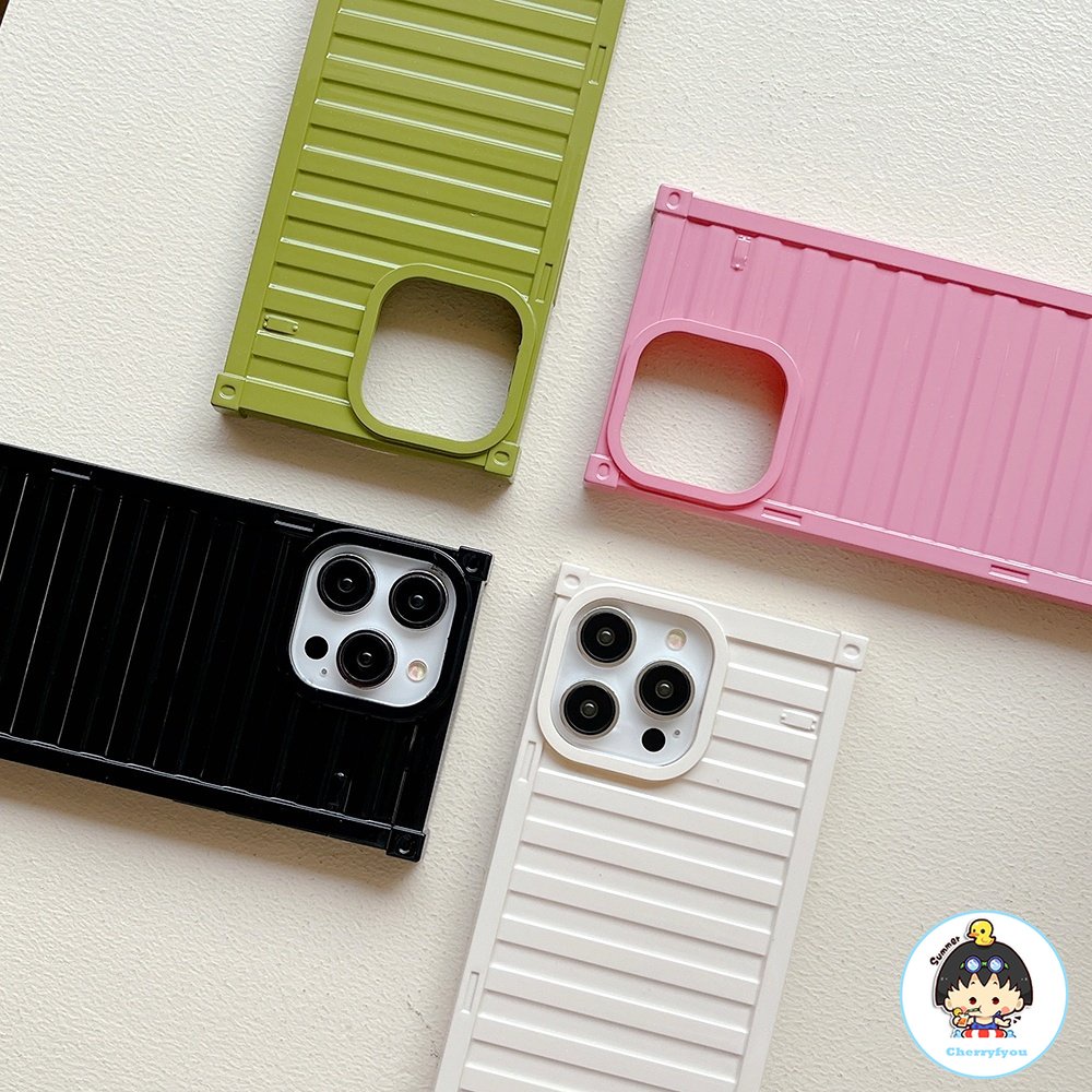 Ốp Điện Thoại TPU Dẻo Hình Vuông Màu Sắc Ngọt Ngào Chống Sốc Cho IPhone 11 12 13 14 Pro Max