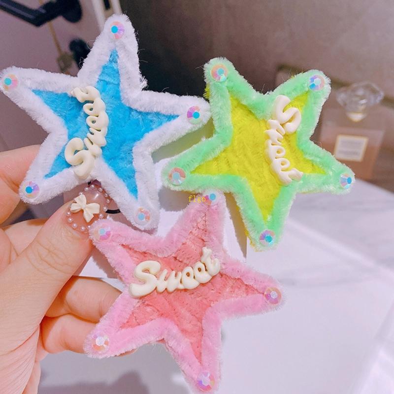 Kẹp Tóc Hình Ngôi Sao / Chữ Tiếng Anh Dễ Thương Thời Trang Cho Nữ Y2k