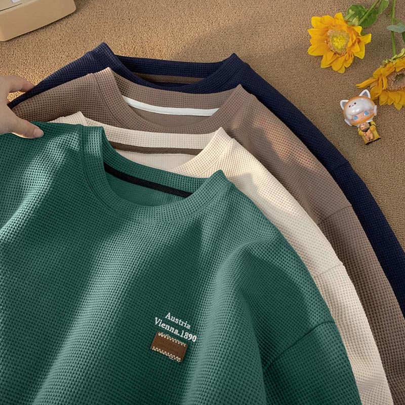 Áo Thun Nam Tay Ngắn Có Thêu Chữ Thời Trang Phong Cách