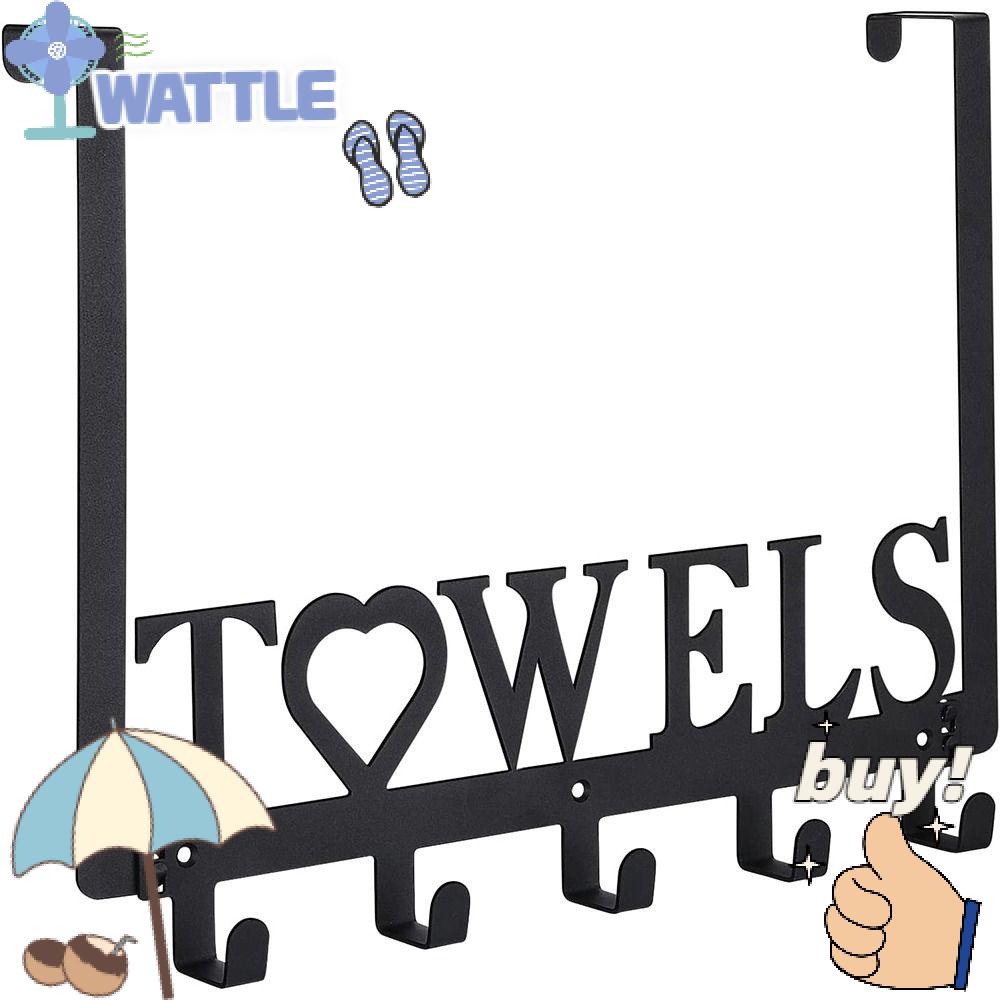 Giá Đỡ Treo Khăn / Đồ Dùng 5 Móc Gắn Cửa Tủ Bếp Tiện Dụng