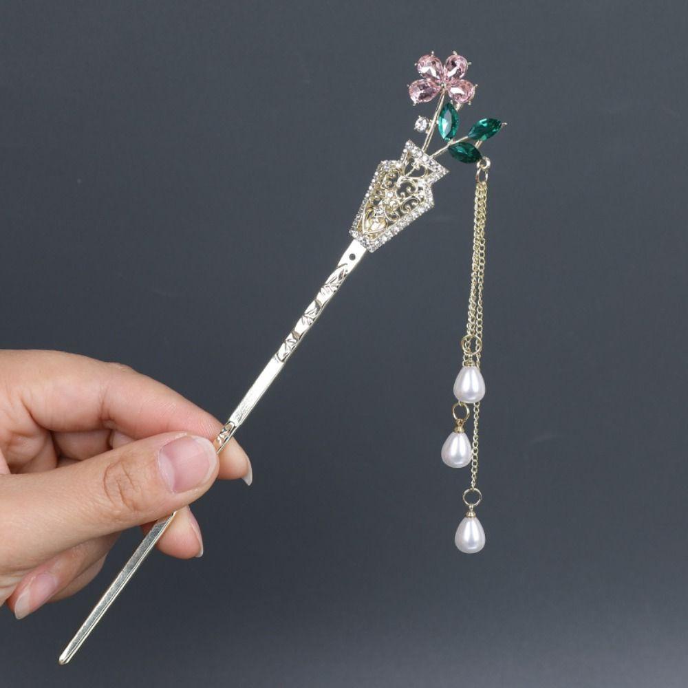 Trâm Cài Tóc Tua Rua Bằng Hợp Kim Chống Trượt Phong Cách Vintage Thanh Lịch