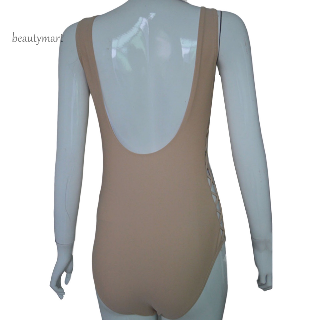 Bộ Đồ Bơi Một Mảnh Cổ Chữ V Khoét Sâu Không Tay Thời Trang Quyến Rũ Cho Nữ