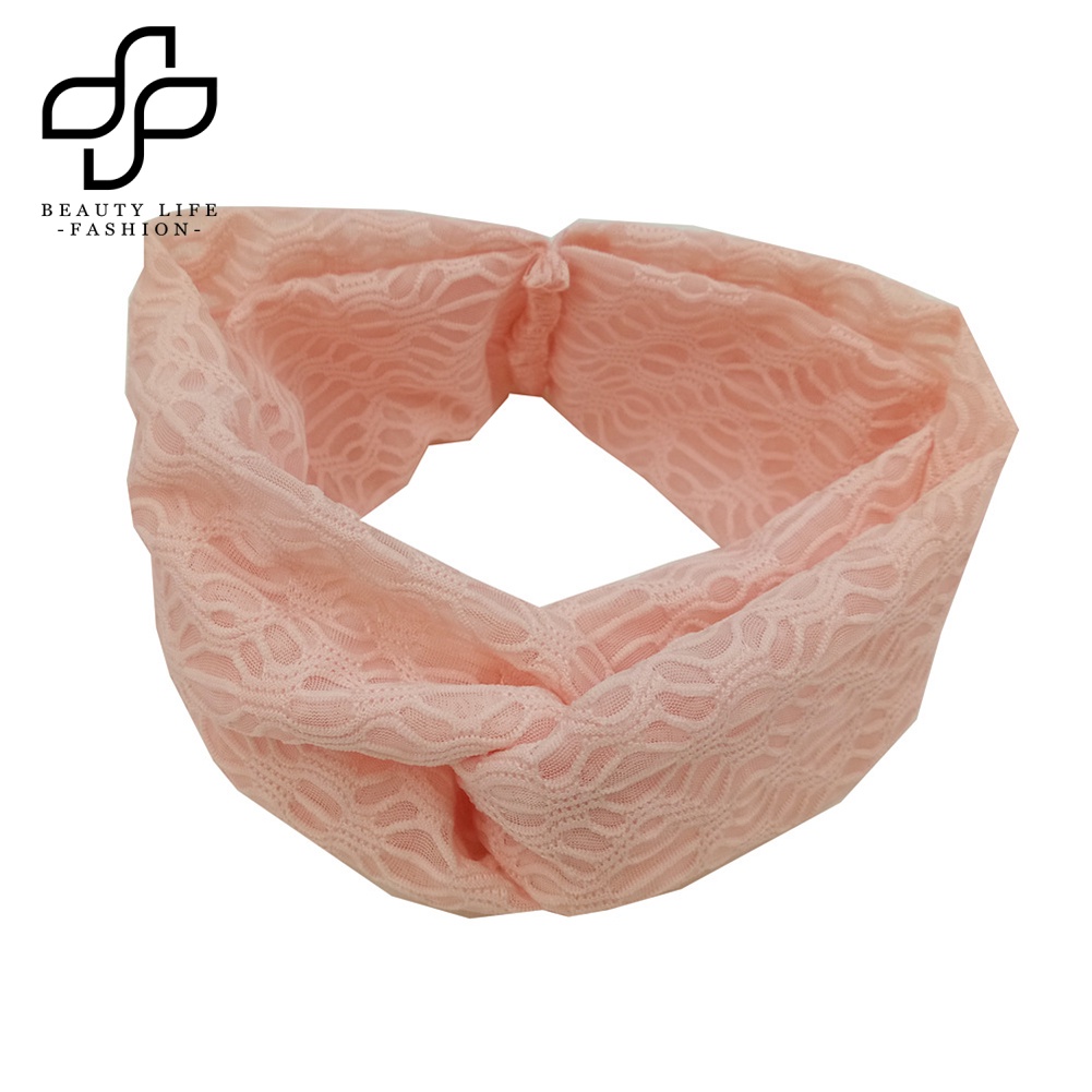 Băng Đô Ren Màu Trơn Dễ Thương Cho Bé Gái