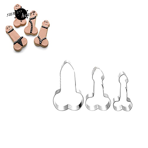 Set 3 Khuôn Cắt Làm Bánh Bằng Thép Không Gỉ Tiện Dụng