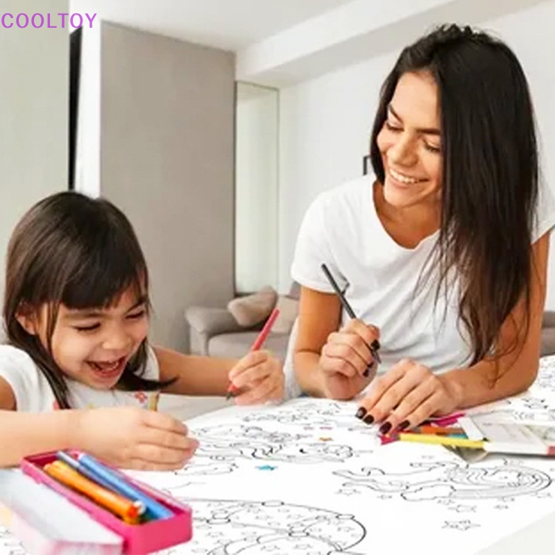 Cooltoy Cuộn Giấy Tô Màu Họa Tiết Sống Động Như Thật DIY Cho Trẻ Em