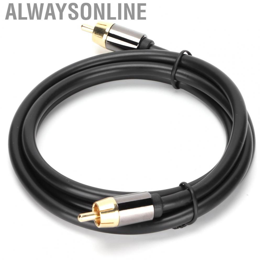 Alwaysonline 1m 1 Male To Subwoofer Digital Coaxial Cable Lead Audio Video