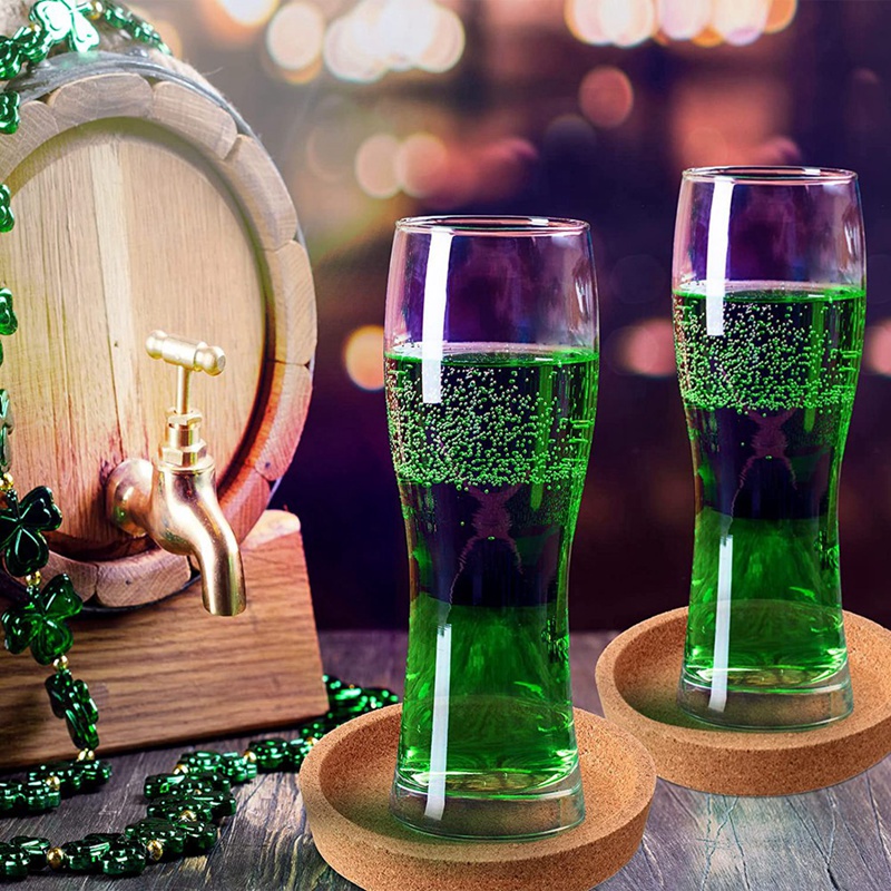 Giá Đỡ Cốc Nước Hình Tròn 4 Inch 18 Nút Bần Chống Rò Rỉ Tái Sử Dụng Tiện Lợi