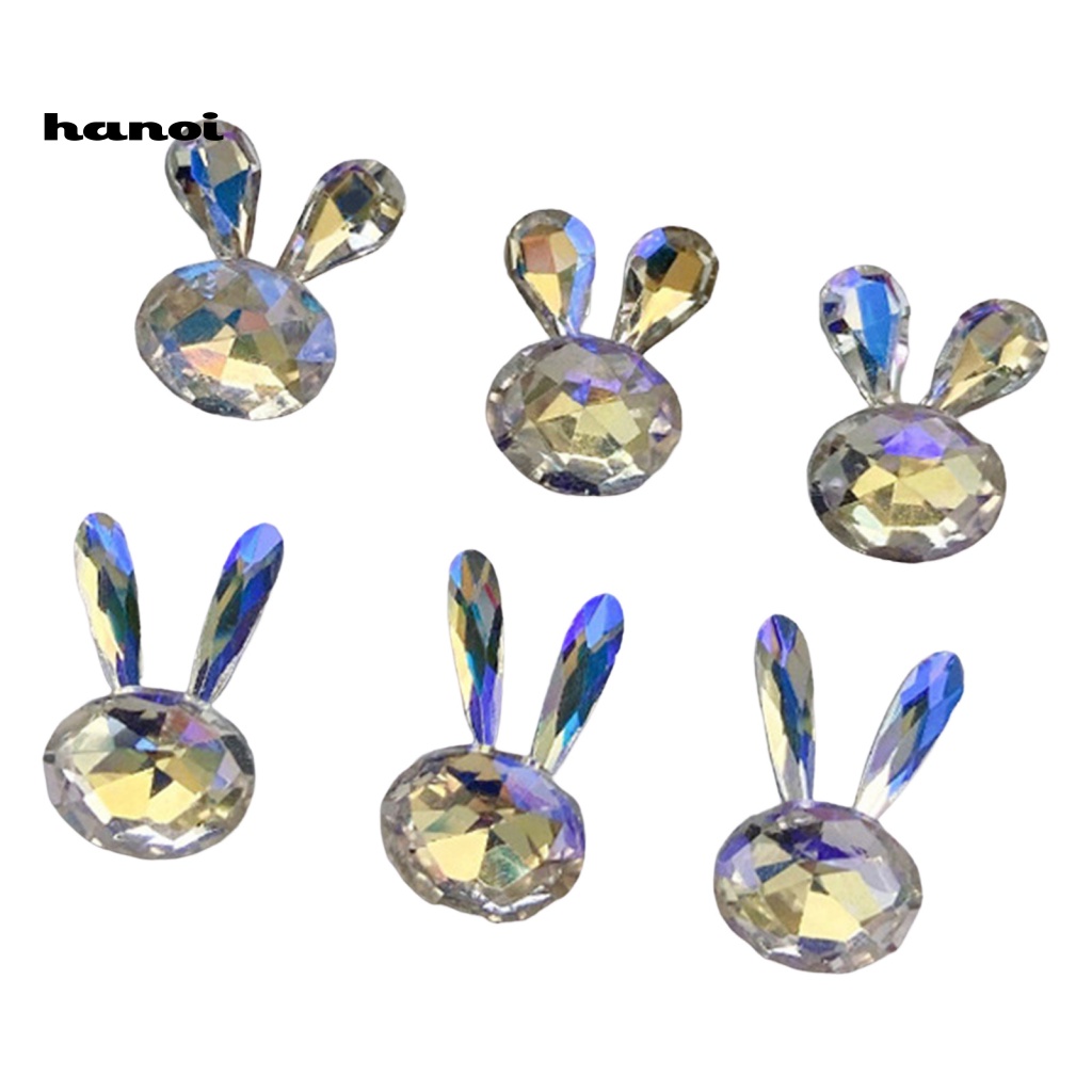 Set 6 Phụ Kiện Đính Trang Trí Móng Tay Nghệ Thuật Ba Chiều Chống Rơi Tiện Lợi