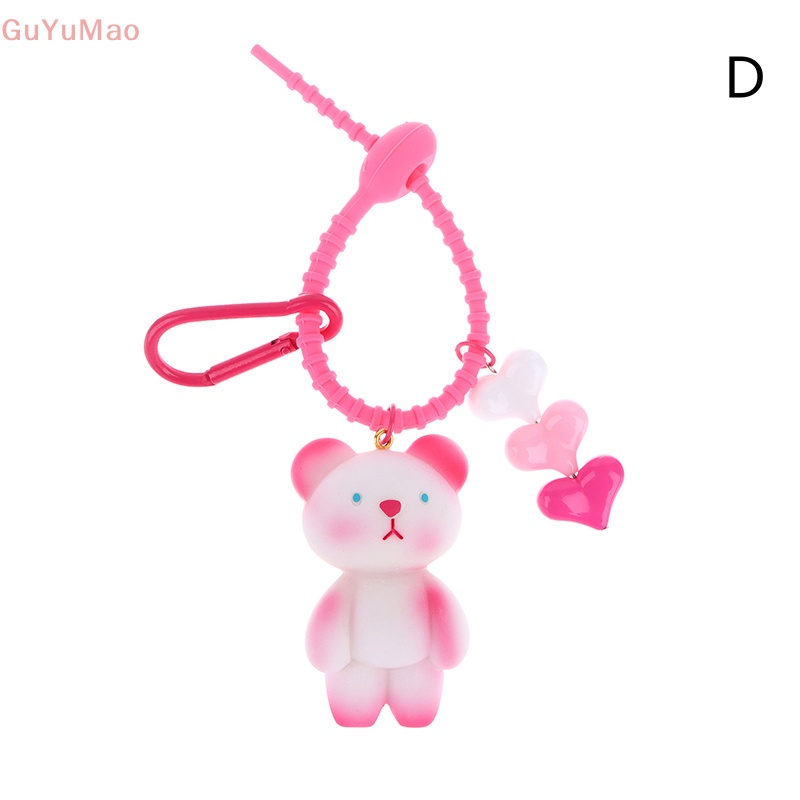 [cxGUYU] Móc Khóa Hoạt Hình Thỏ Gấu Hồng Đáng Yêu Trang Trí Ba Lô Xe Hơi PRTA