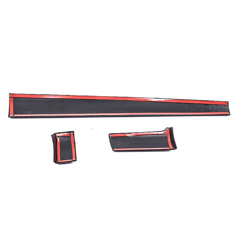 Bộ 3 Miếng Dán Trang Trí Bảng Điều Khiển Xe Hơi Honda Civic 10th Gen 2016-2021 Bằng Sợi Carbon