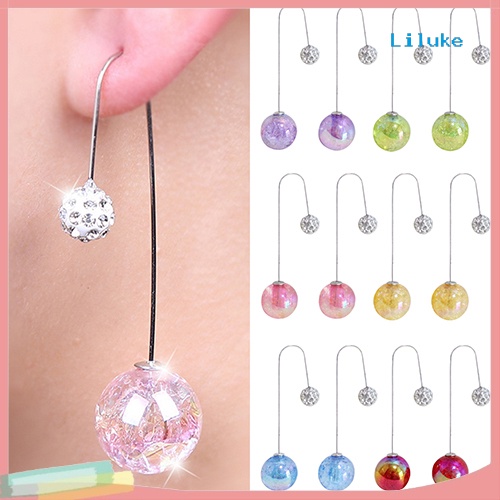 Đôi Khuyên Tai HìNh Chữ U PhốI 2 ĐầU NgọC Trai Giả ThờI Trang Cho Nữ