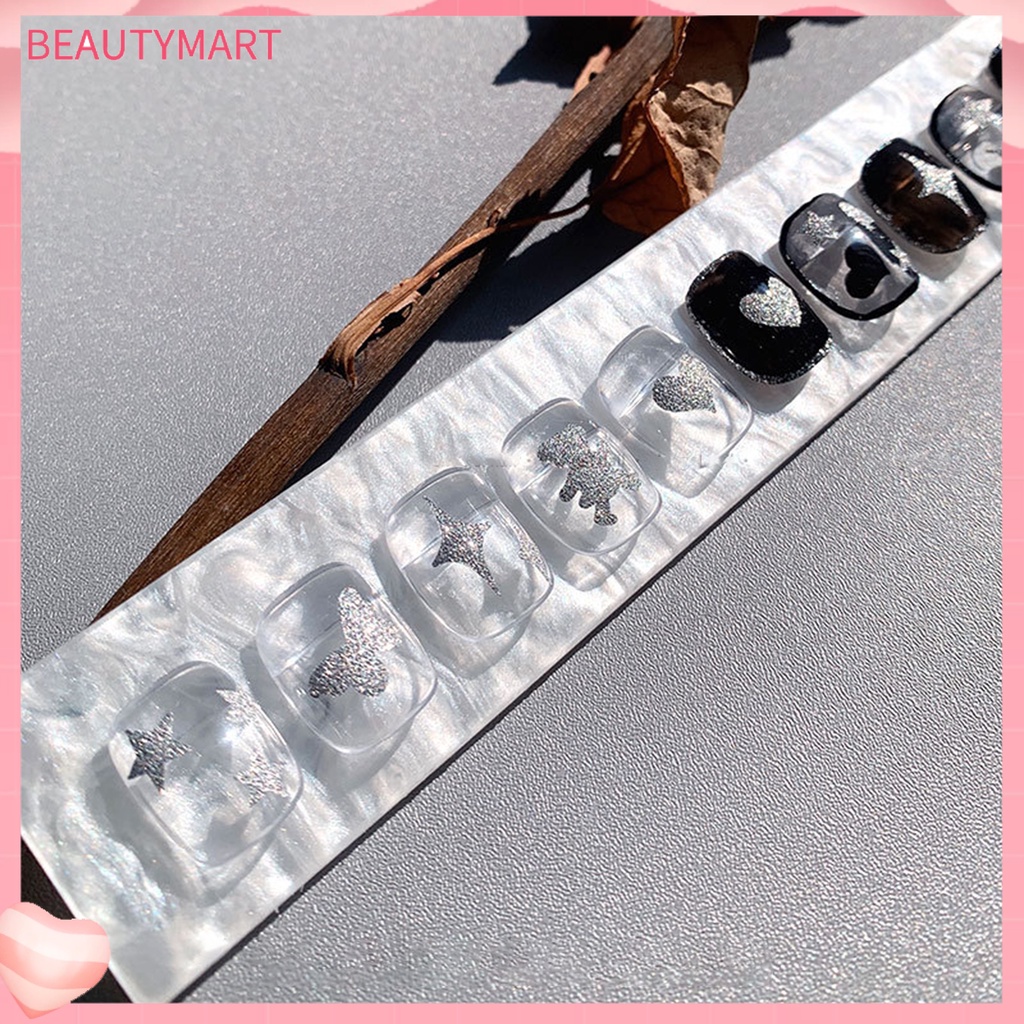 Bảng Màu Trưng Bày Móng Tay Giả Họa Tiết Vỏ Sò Tự Nhiên Không Phai Màu