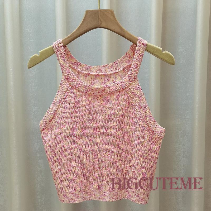 Áo Croptop Hai Dây Ôm Dáng Họa Tiết Kẻ Sọc Nhiều Màu Thời Trang Mùa Hè Cho Nữ