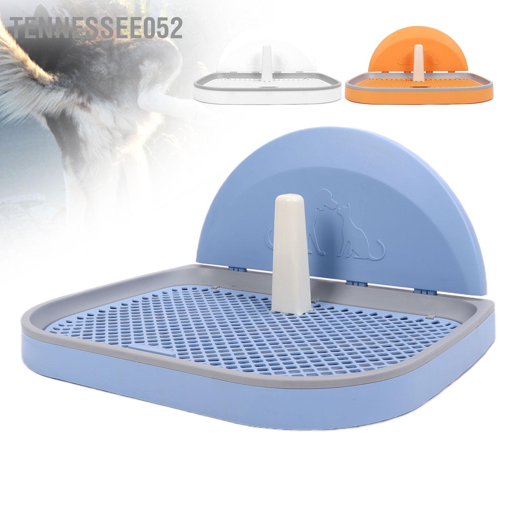 Tennessee052 Nhà Vệ Sinh Cho Thú Cưng Lưới Di Động Khay Bô Chó Có Trụ Thể Tháo Rời Và Tấm Phủ Tường Mèo