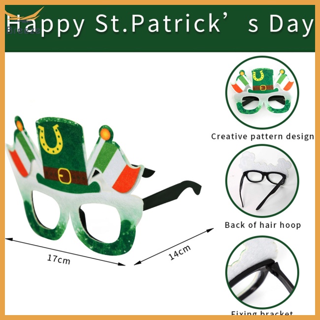 Mắt Kính Hóa Trang Chữ Lucky Xinh Xắn Dùng Trong Chụp Hình Ngày Lễ St Patrick