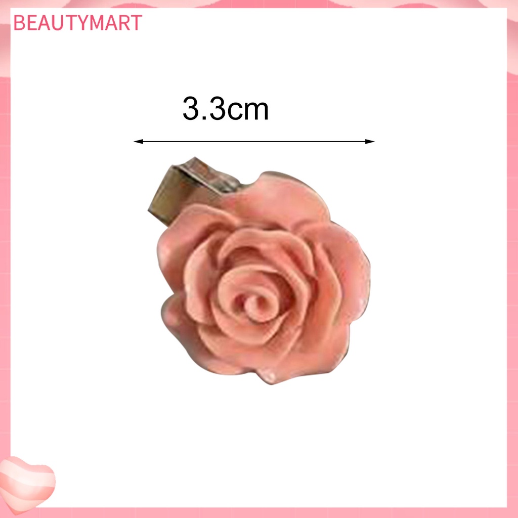 Kẹp Tóc Hình Trái Tim / Hoa Hồng / Nơ / Bướm Dễ Thương Chống Trượt Thời Trang Mùa Hè Cho Nữ