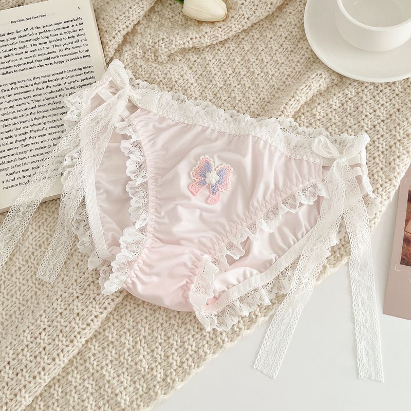 Quần Lót Hình Tai Mèo Màu Hồng Dễ Thương Phong Cách lolita Nhật Bản Cho Nữ