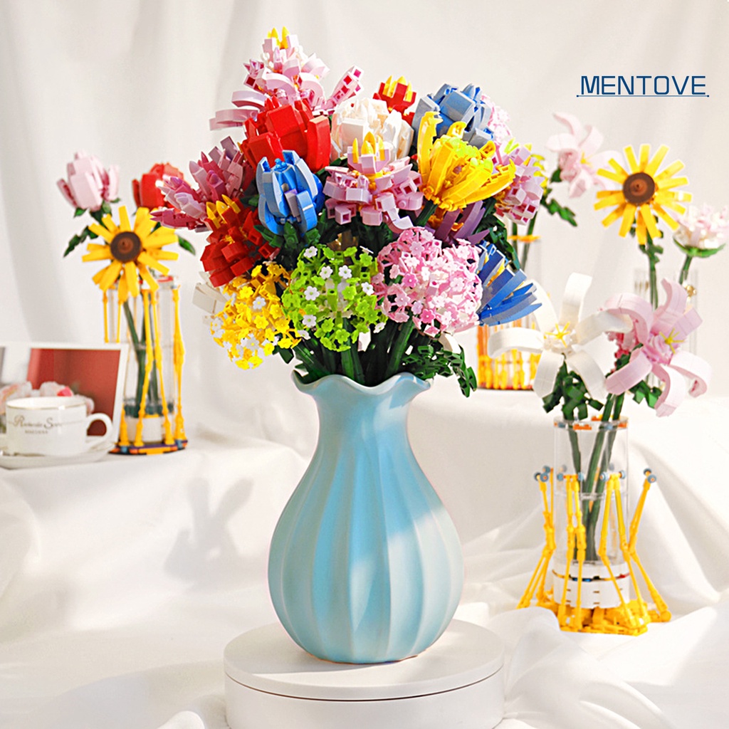 Khối Xây Dựng Hình Bông Hoa Độc Đáo Trang Trí Nhà Cửa DIY