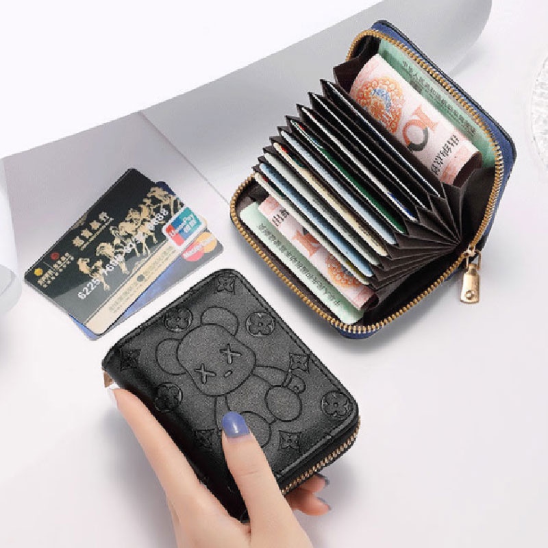 Ví Đựng Thẻ Cỡ Lớn Chống Trộm Hình Gấu Dễ Thương Cho Nữ