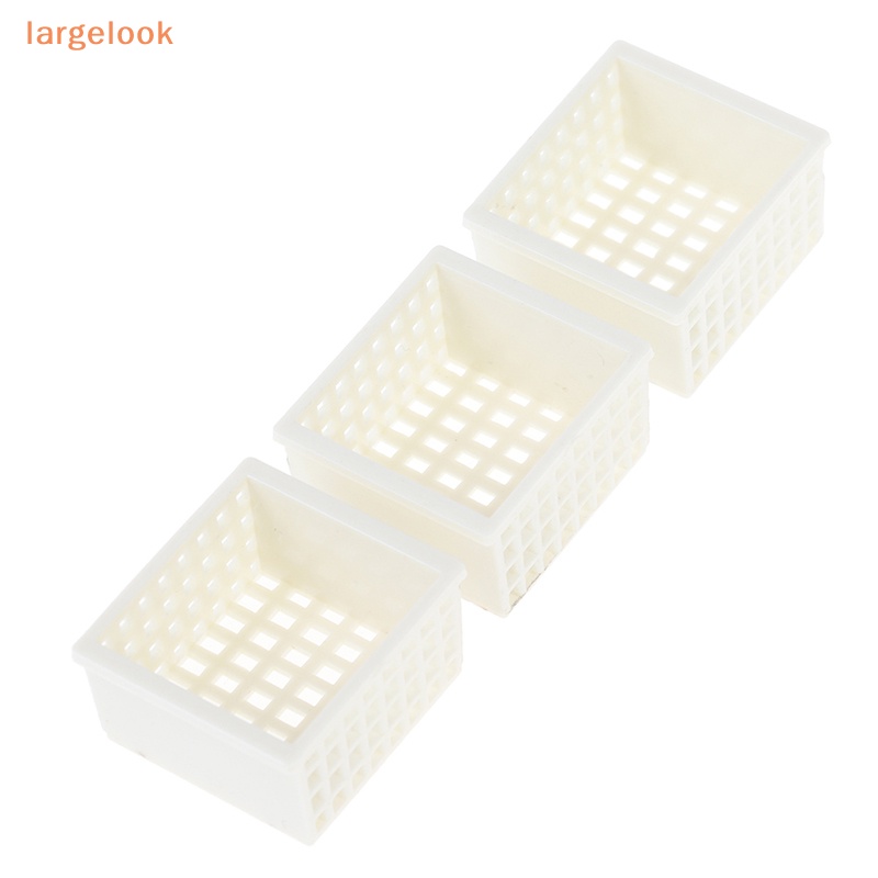 Bộ 3 Giỏ Đan Tay Bằng Nhựa Tỉ Lệ 1 / 12 Dùng Trang Trí Nhà Búp Bê